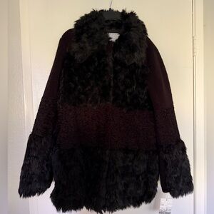 Kensie Black Teddy Jacket NWT